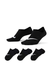 Nike Everyday Plus Lightweight Footie Sokken 3 paar Dames Zwart