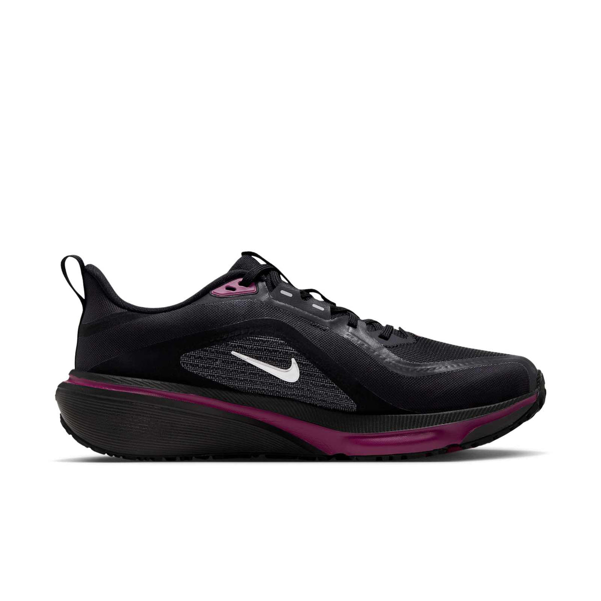 Nike Air Zoom Pegasus 42 GORE-TEX Dames Zwart/Zilver zijkant