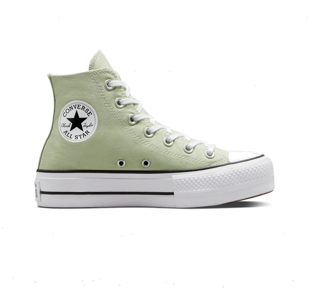Converse Chuck Taylor All Star Lift Platform Hi Sneakers Dames Groen