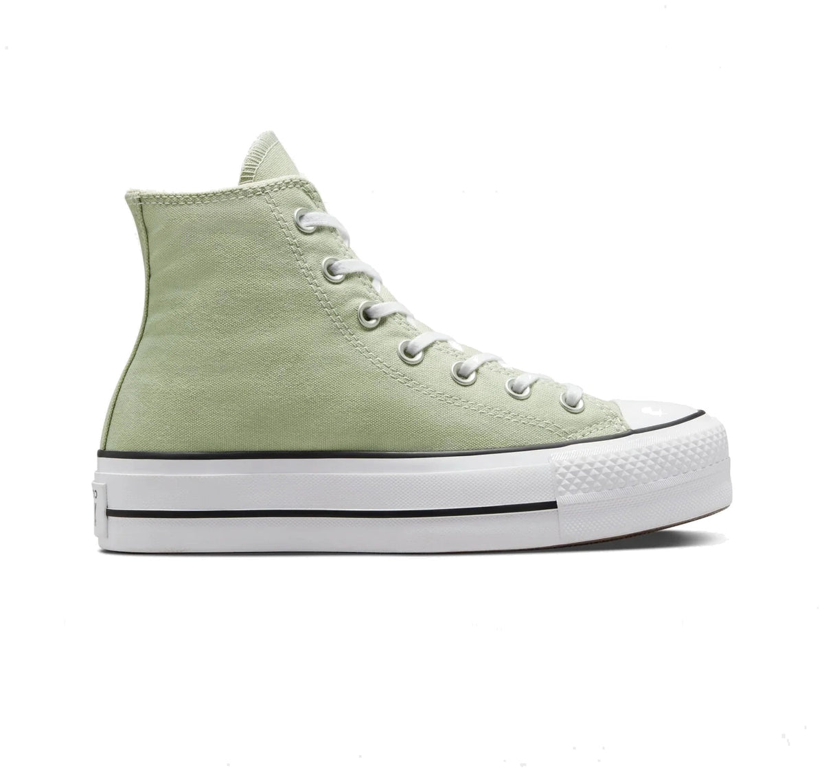 Converse Chuck Taylor All Star Lift Platform Hi Sneakers Dames Groen