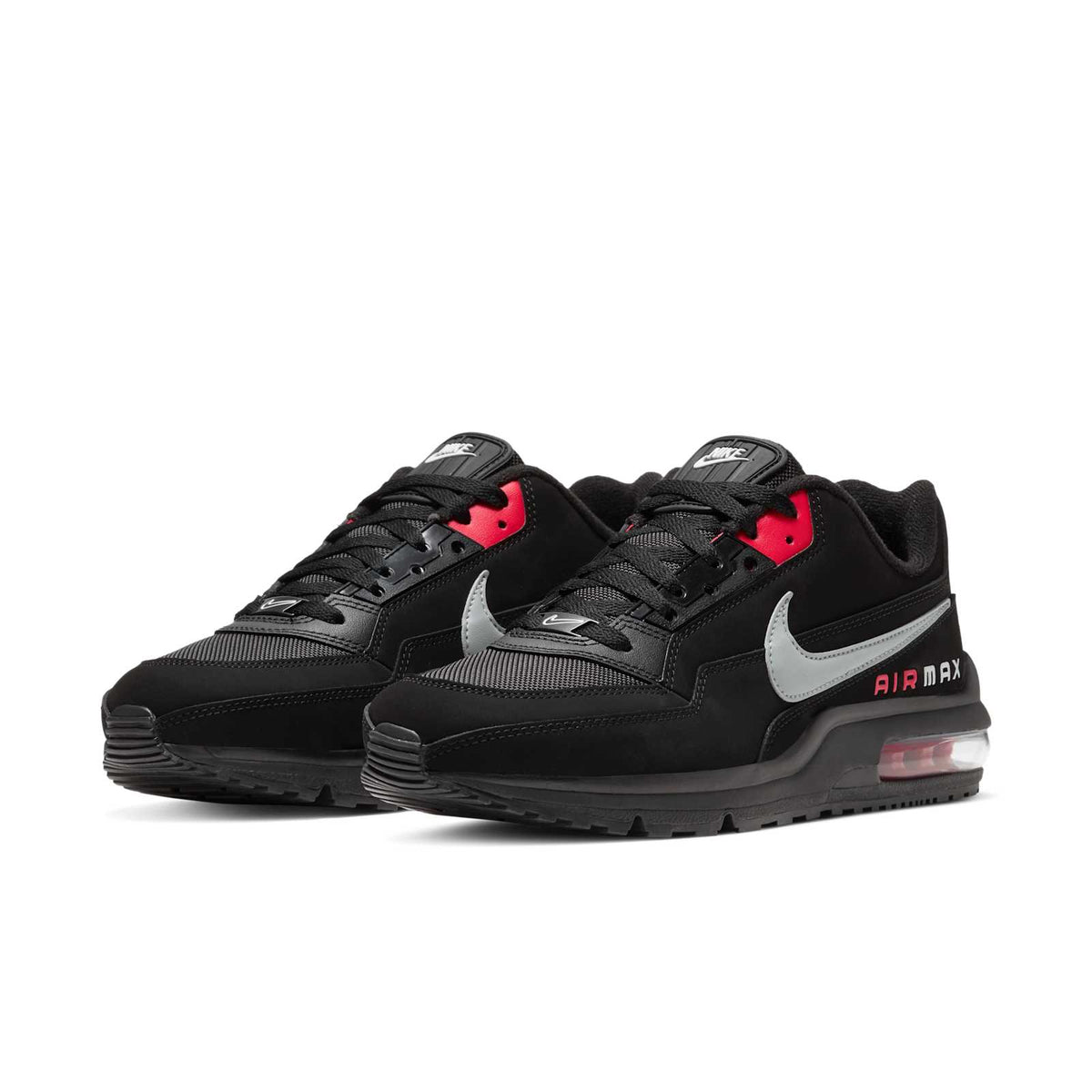 Nike Air Max LTD 3 Sneakers Heren Zwart/Rood - schuin