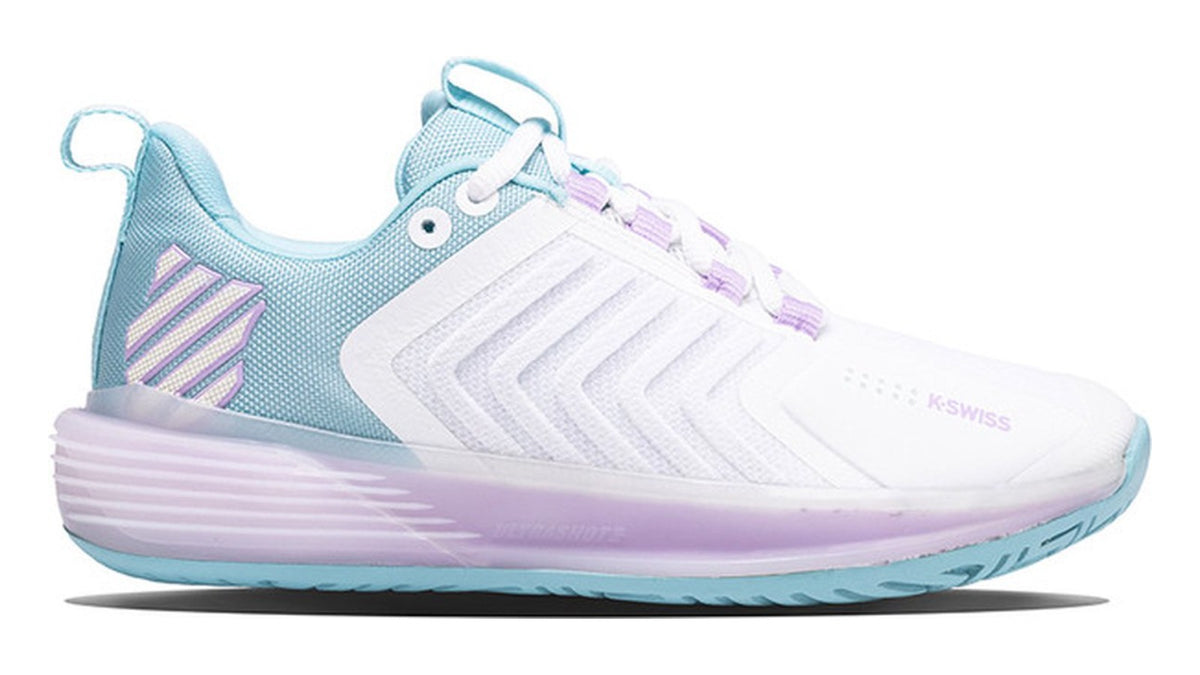 K-Swiss Ultrashot 3 Tennisschoenen Dames Wit/Blauw