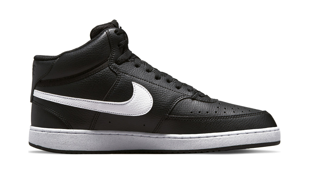 Nike Court Vision Mid Next Nature Sneakers Heren Zwart/Wit