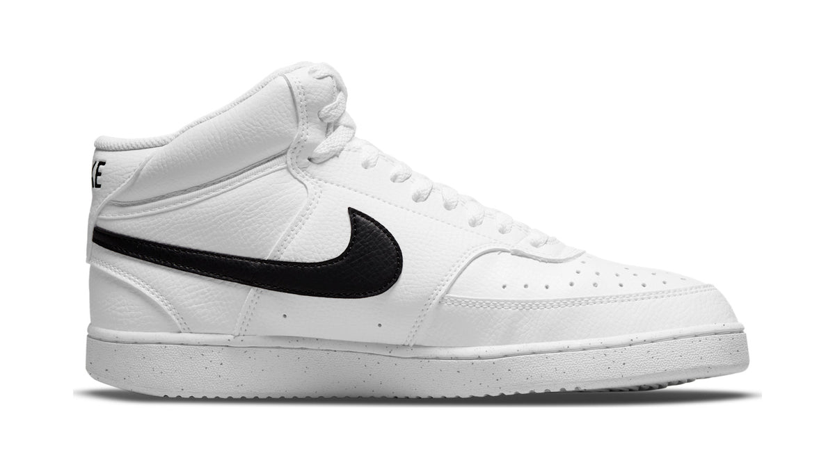 Nike Court Vision Mid Next Nature Sneakers Heren Wit/Zwart