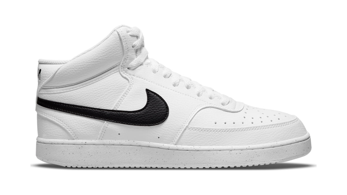 Nike Court Vision Mid Next Nature Sneakers Heren Wit/Zwart