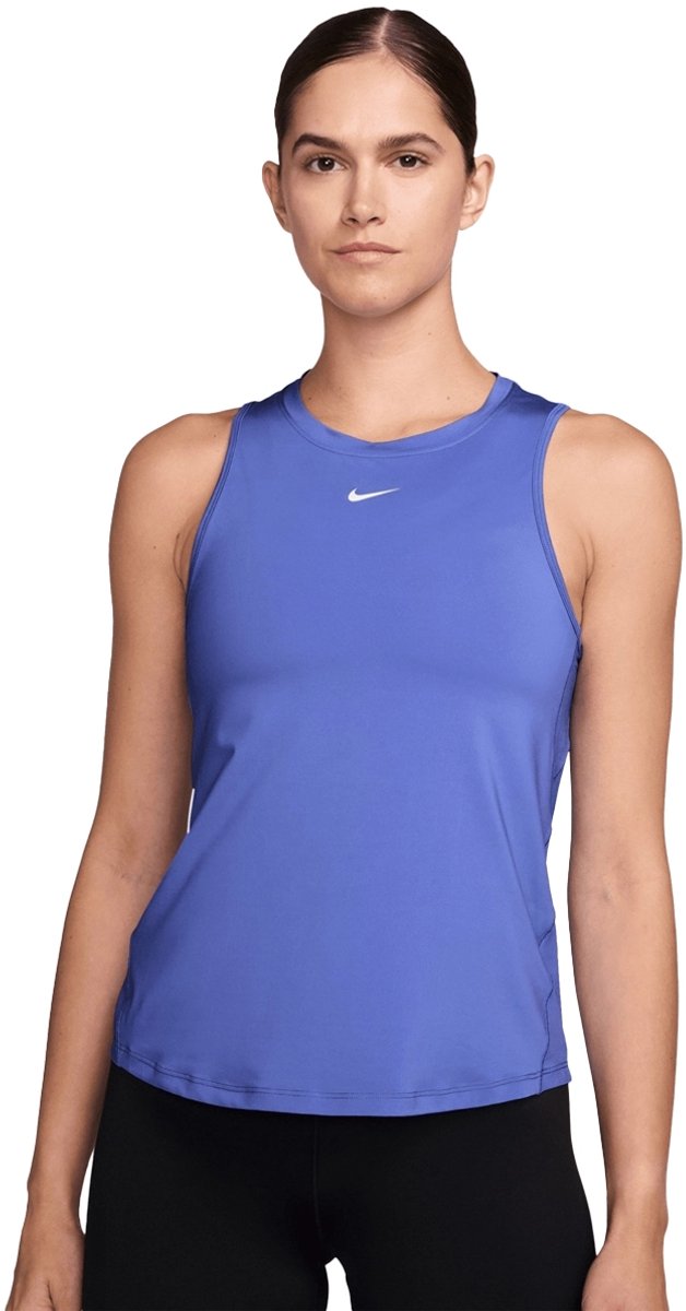 Nike One Classic Dri-FIT Tanktop Dames Blauw - voorkant