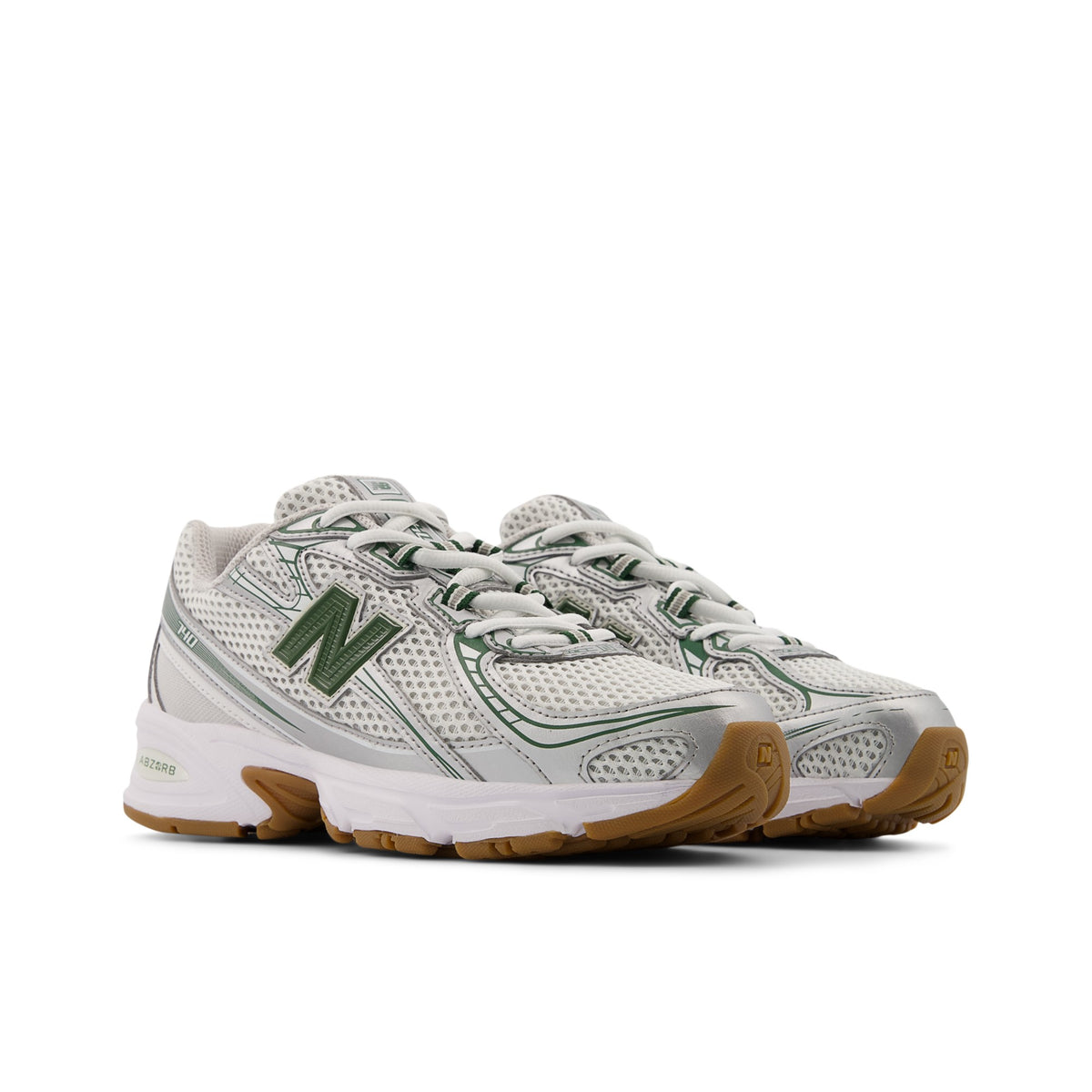 New Balance 740 Sneakers Kids Zilver/Groen - foto 3