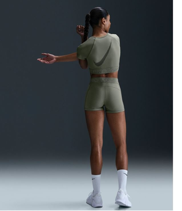 Nike Pro Dri-FIT Crop Short Sleeve Top Dames