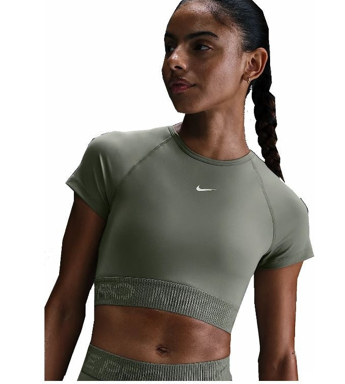 Nike Pro Dri-FIT Crop Short Sleeve Top Dames
