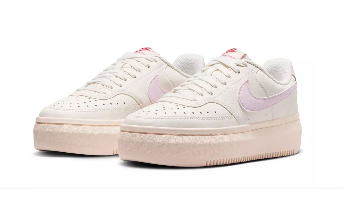 Nike Court Vision Alta Wit Roze- Damesschoenen 