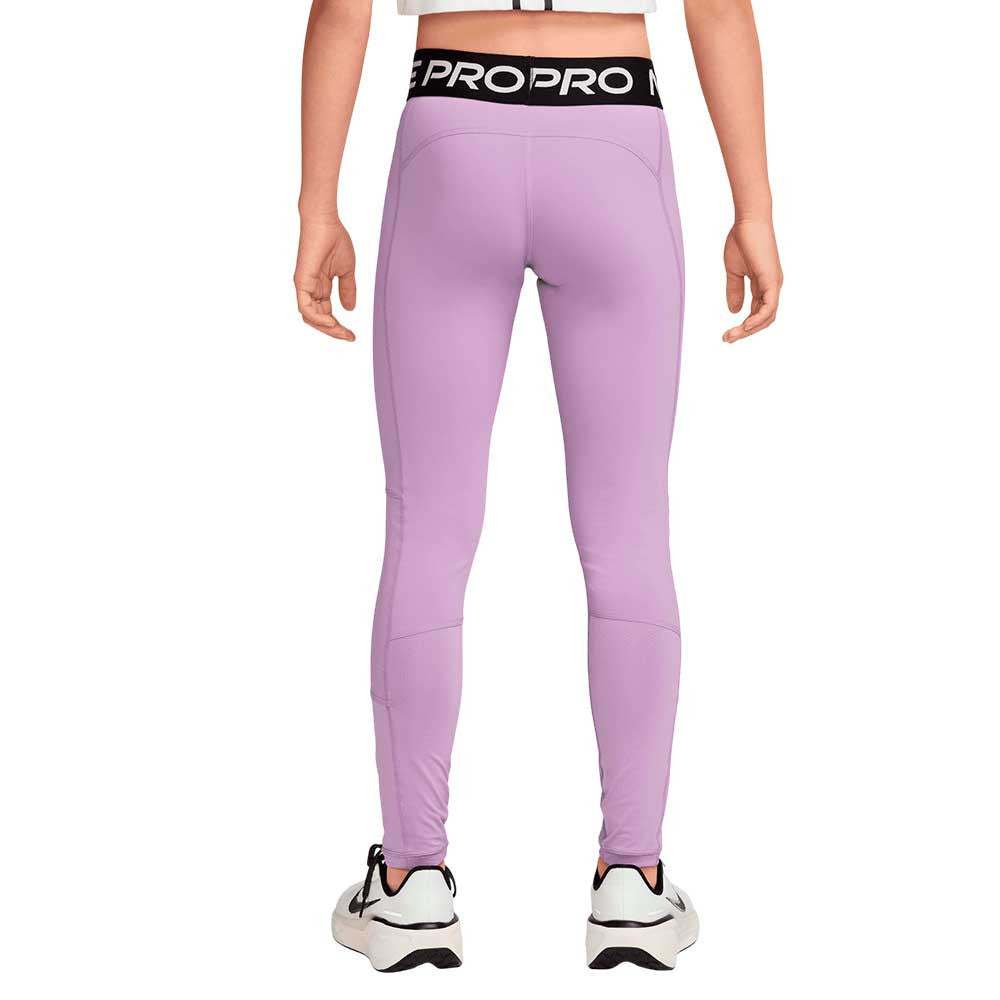 Nike Pro Dri-FIT Legging Meisjes Paars - achterkant