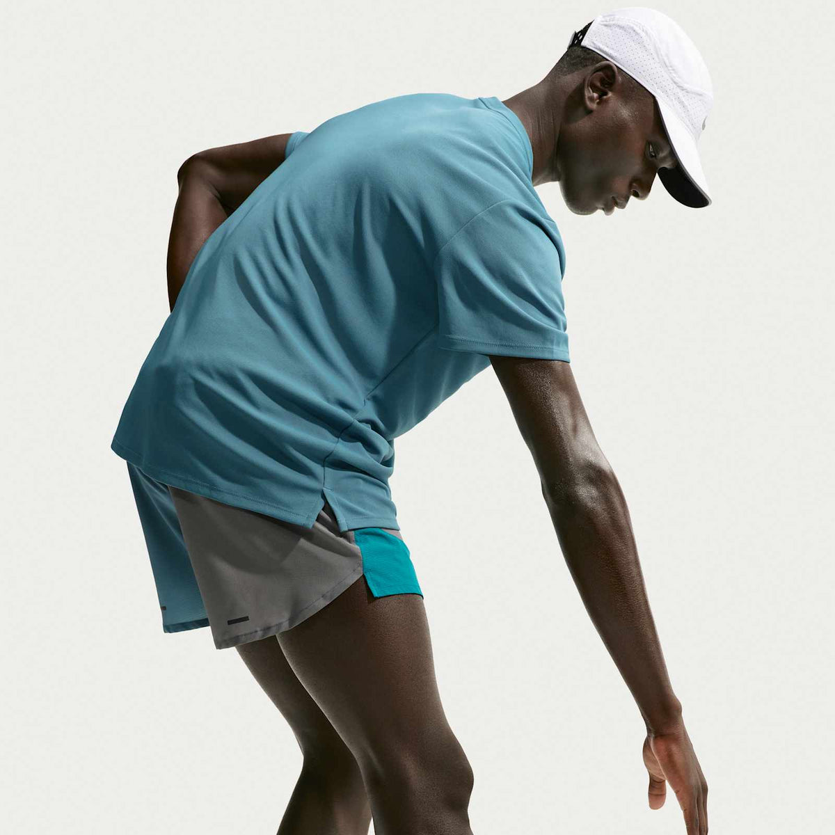 Nike Dri-FIT UV Miler Shirt Heren Blauw