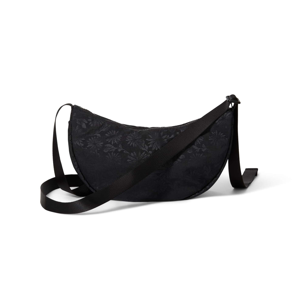 Nike Aura Floral Crescent Crossbodytas (4L) Zwart
