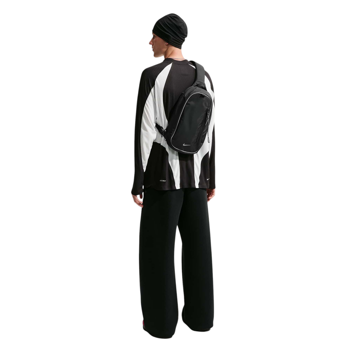 Nike Commute Schoudertas (8L) Zwart/Zilver