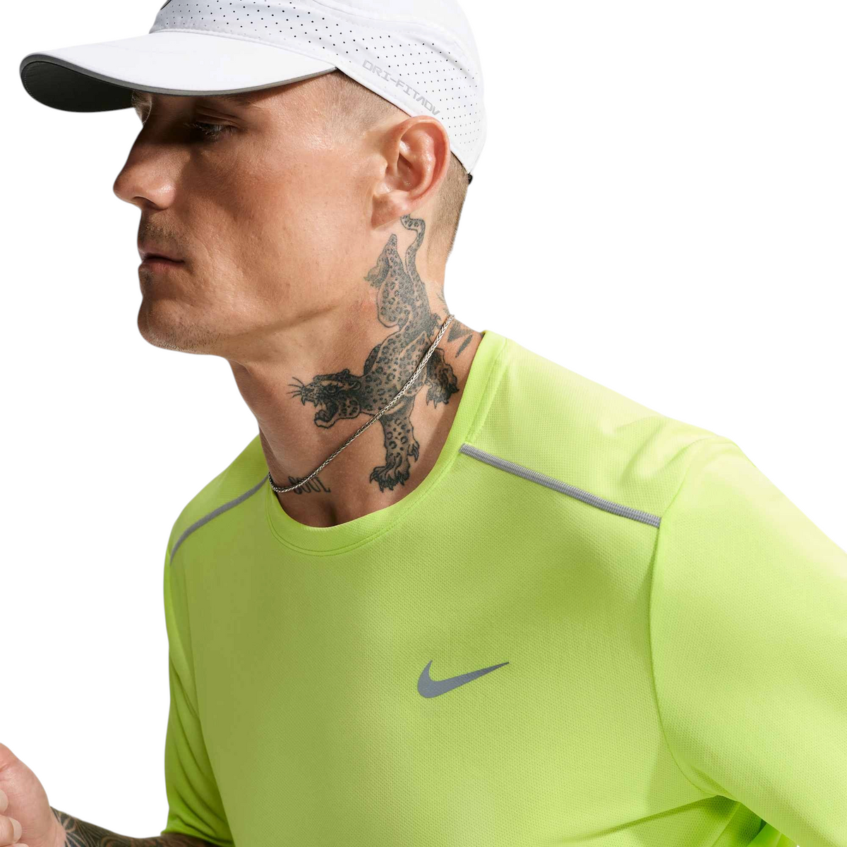 Nike Dri-FIT UV Miler Shirt Heren Lichtgeel