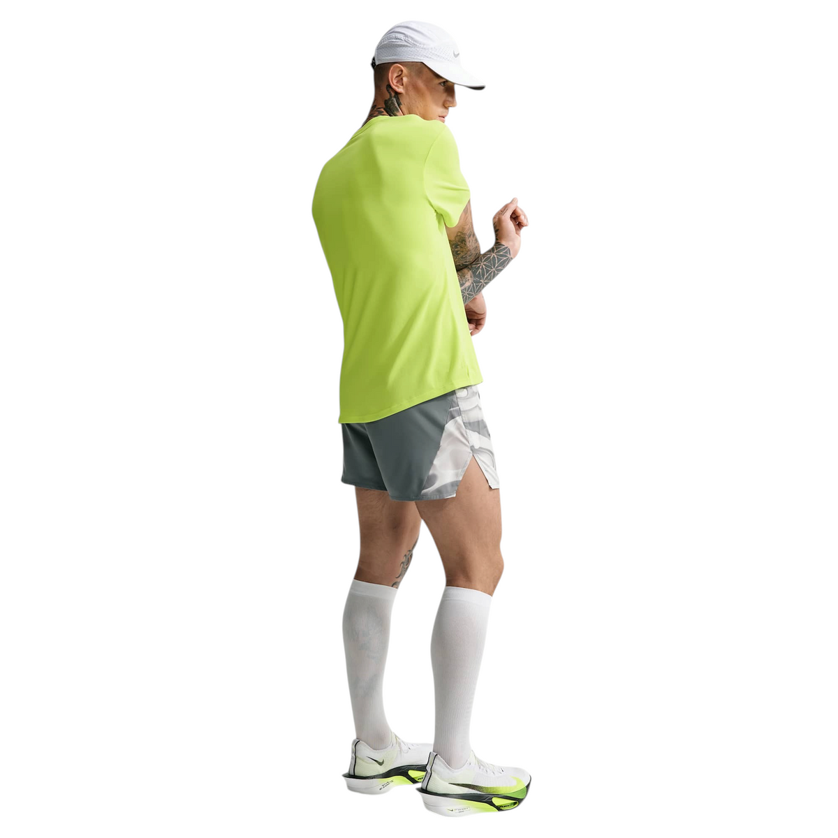 Nike Dri-FIT UV Miler Shirt Heren Lichtgeel
