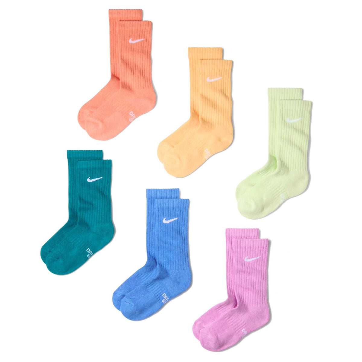Nike Everyday Crew Sokken 6-Pack Kids Multicolor
