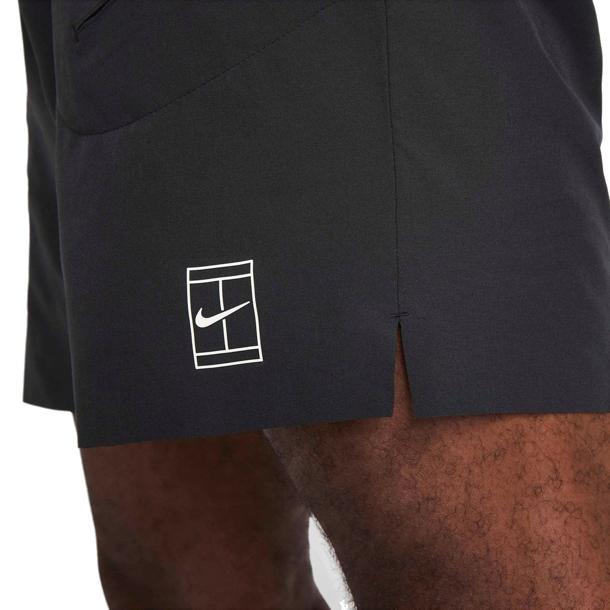 NikeCourt Advantage Dri-FIT Tennisshort Heren Zwart