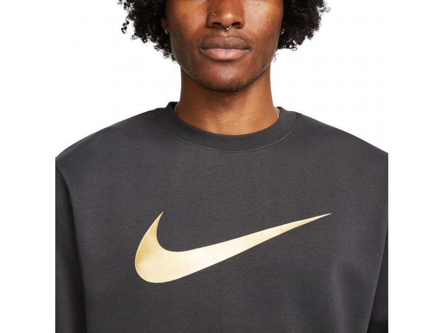 Nike Fleece Sweater Grijs/Goud 