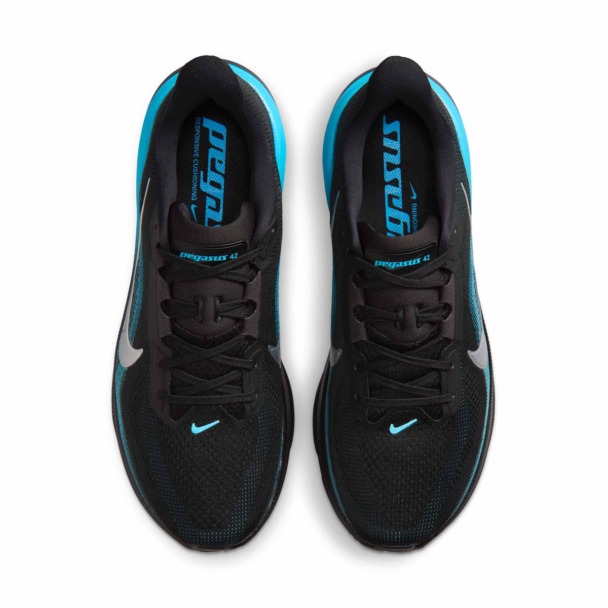 Nike Pegasus 42 Hardloopschoenen Heren Zwart/Blauw