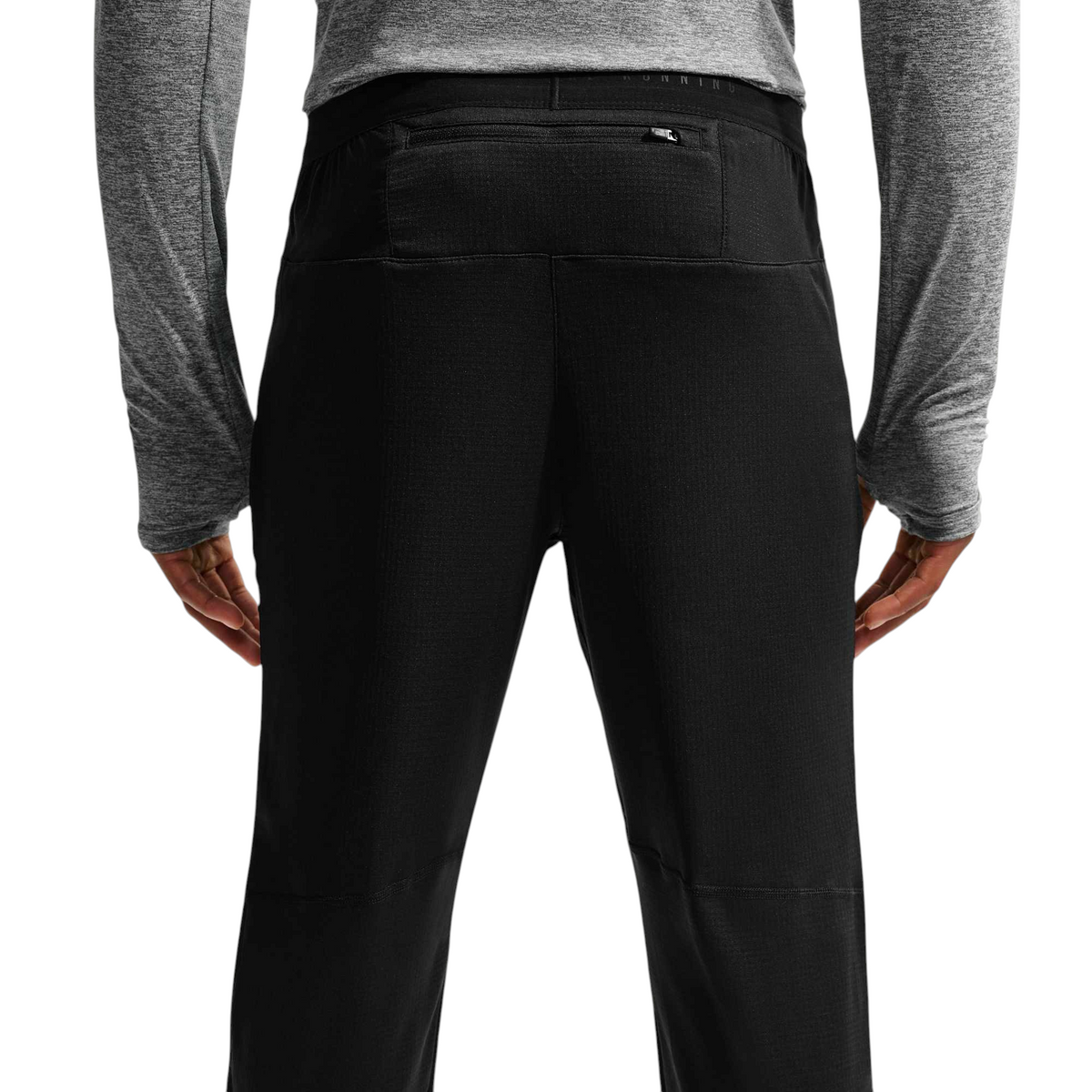 Nike Stride Dri-FIT Knit Hardloopbroek Heren Zwart achterkant
