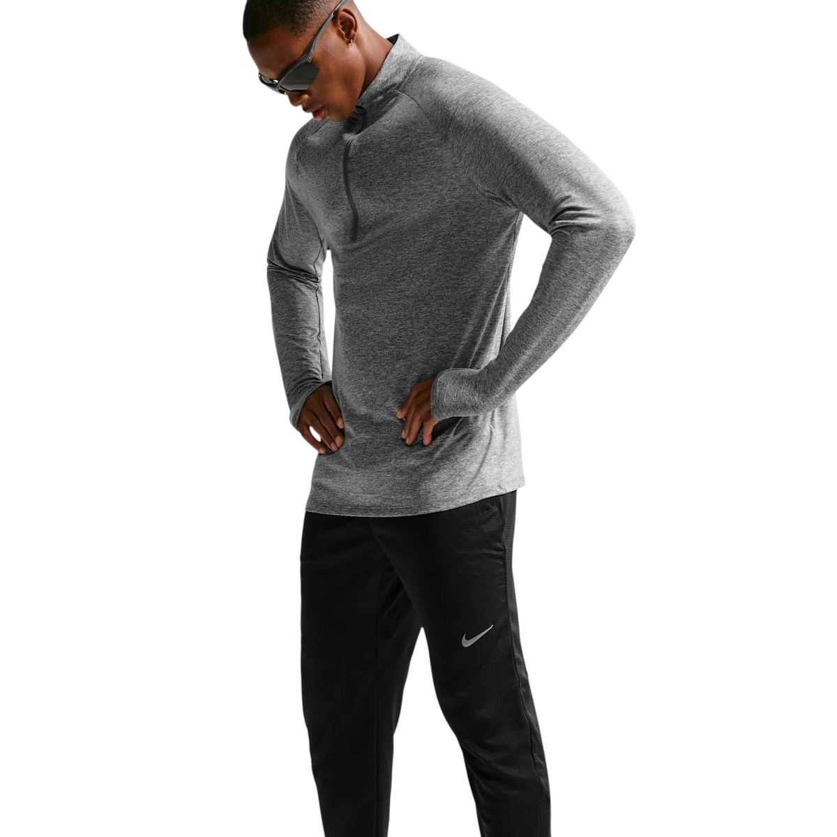Nike Stride Dri-FIT Knit Hardloopbroek Heren Zwart
