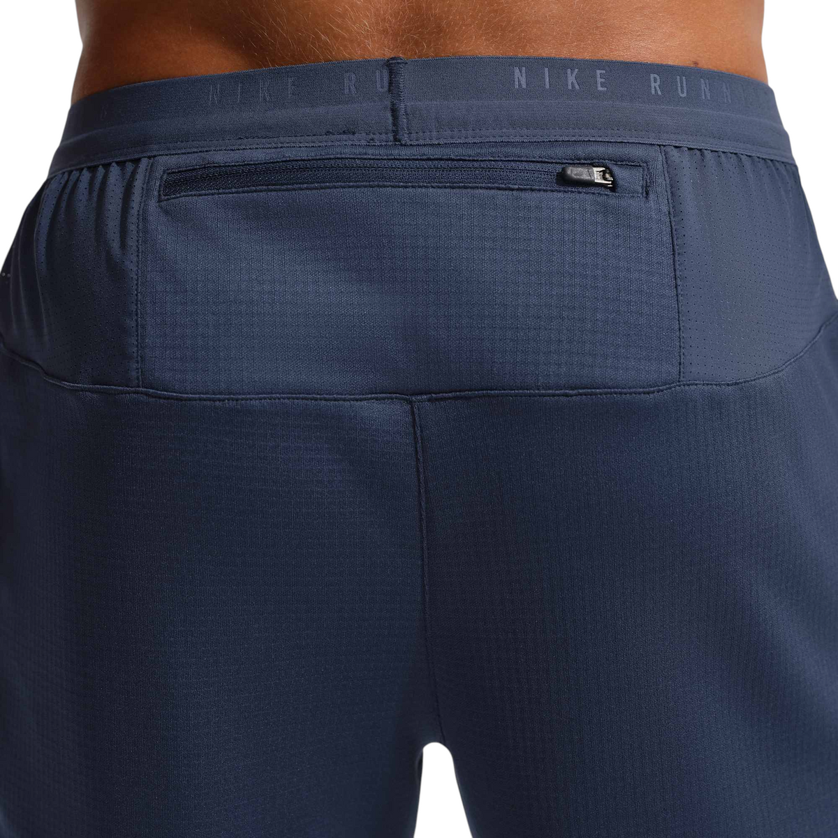 Nike Stride Dri-FIT Knit Hardloopbroek Heren Donkerblauw achterkant