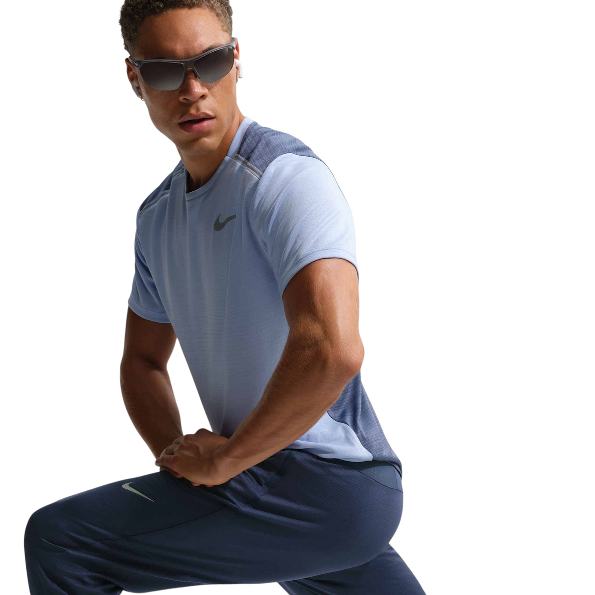 Nike Stride Dri-FIT Knit Hardloopbroek Heren Donkerblauw