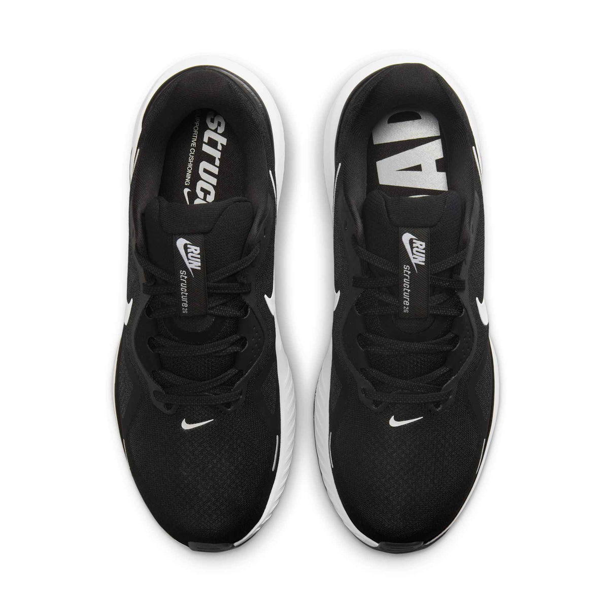Nike Structure 26 Hardloopschoenen Heren Zwart/Wit