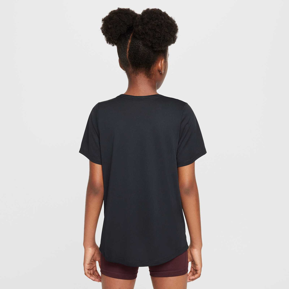 Nike One Fitted Dri-FIT Shirt Kids Zwart