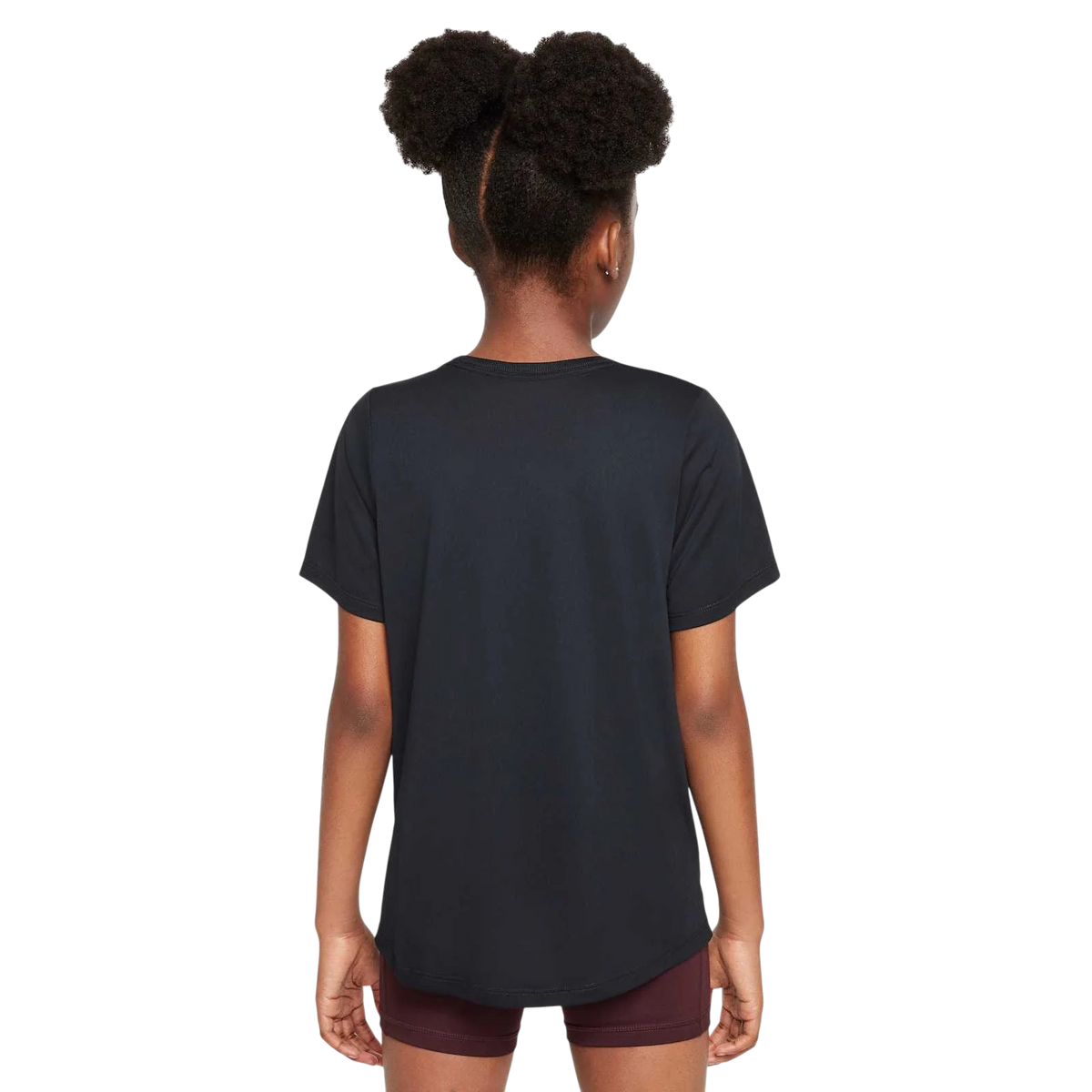 Nike One Fitted Dri-FIT Shirt Kids Zwart