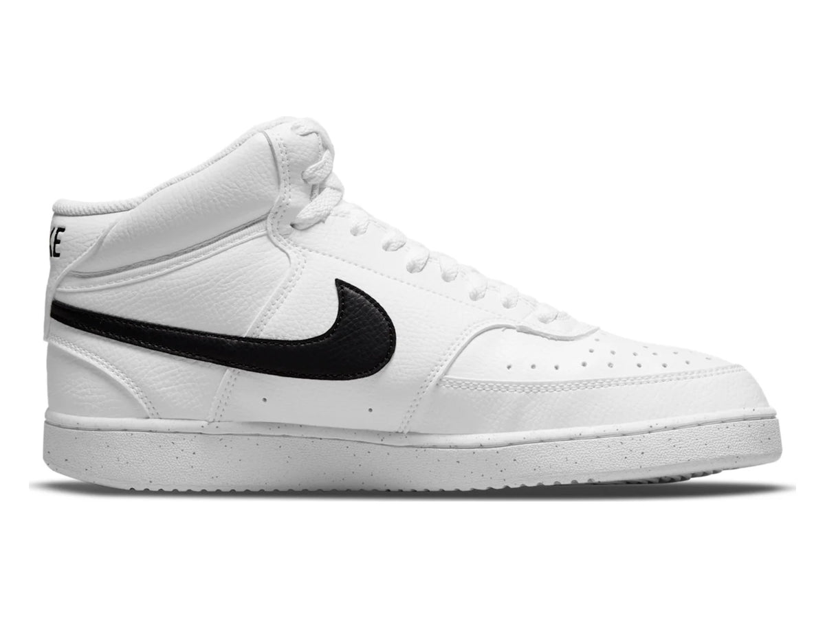 Nike Court Vision Mid Next Nature Sneakers Heren Wit/Zwart
